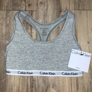 Calvin Klein Grey Bralette Small